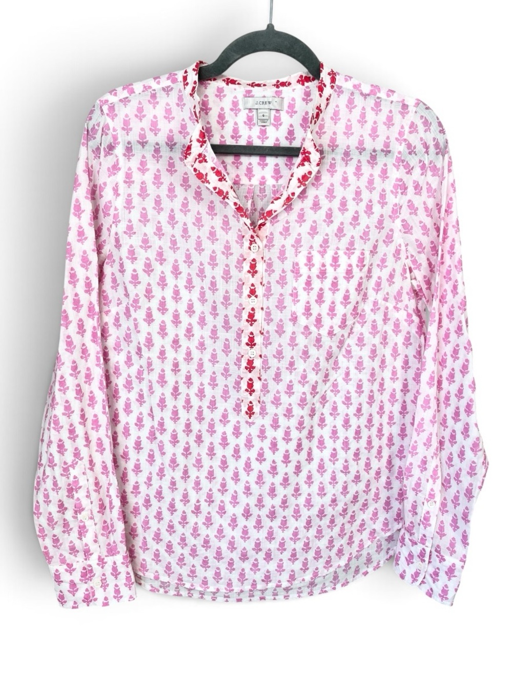 J. Crew Popover Blouse - Picture 2 of 7